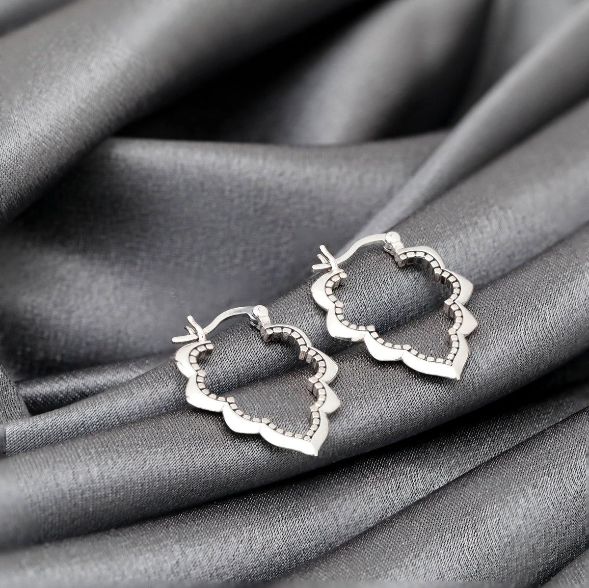 Teardrop Aura Ornament Earrings - 925 Sterling Silver - OHR925-96