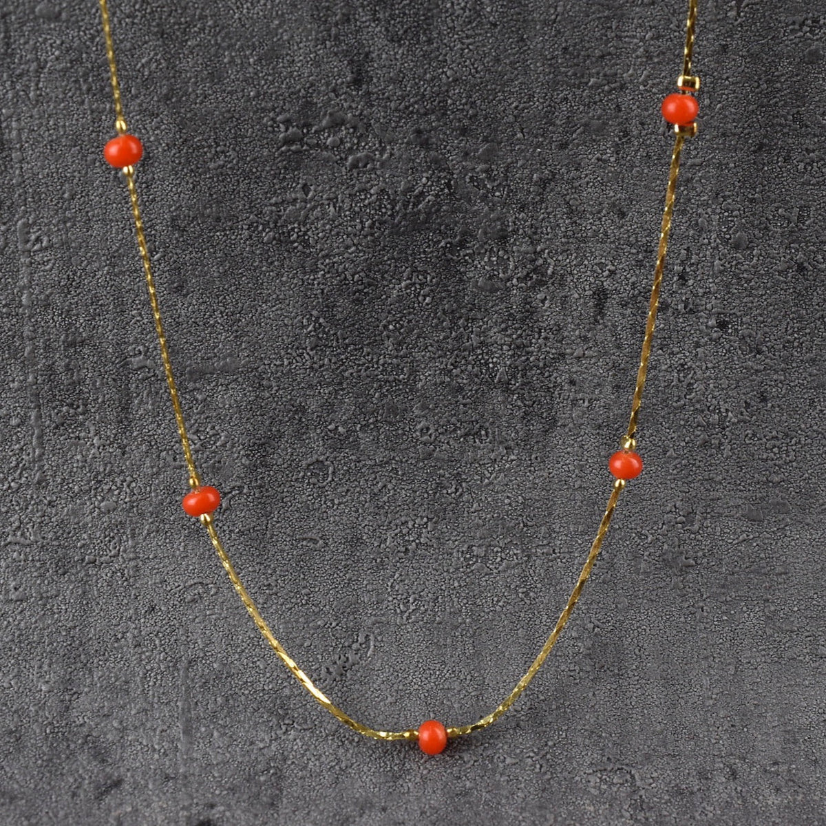 Long Vintage Necklace "Galaxy" made of den 70ern VIK-25