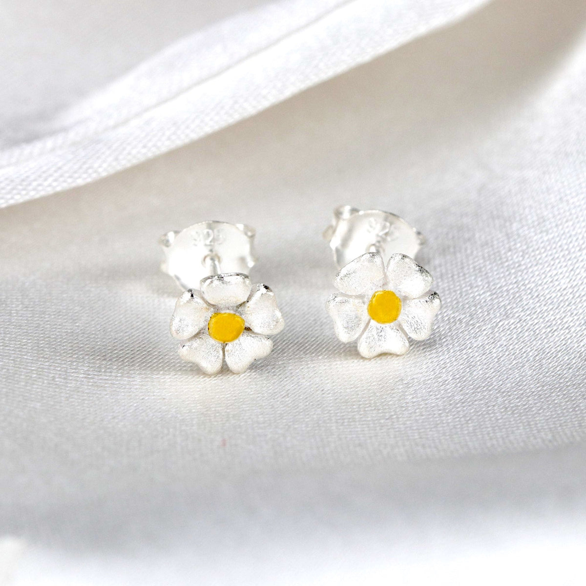 Buttercup Mini Stud Earrings - 925 Sterling Silver - OHR925-44