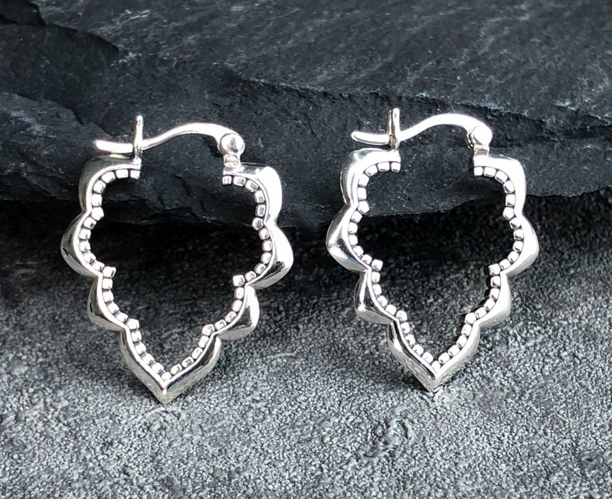 Teardrop Aura Ornament Earrings - 925 Sterling Silver - OHR925-96