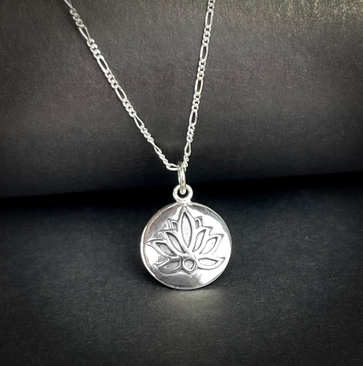Lotus Pendant Necklace - 925 Sterling Silver - K925-31