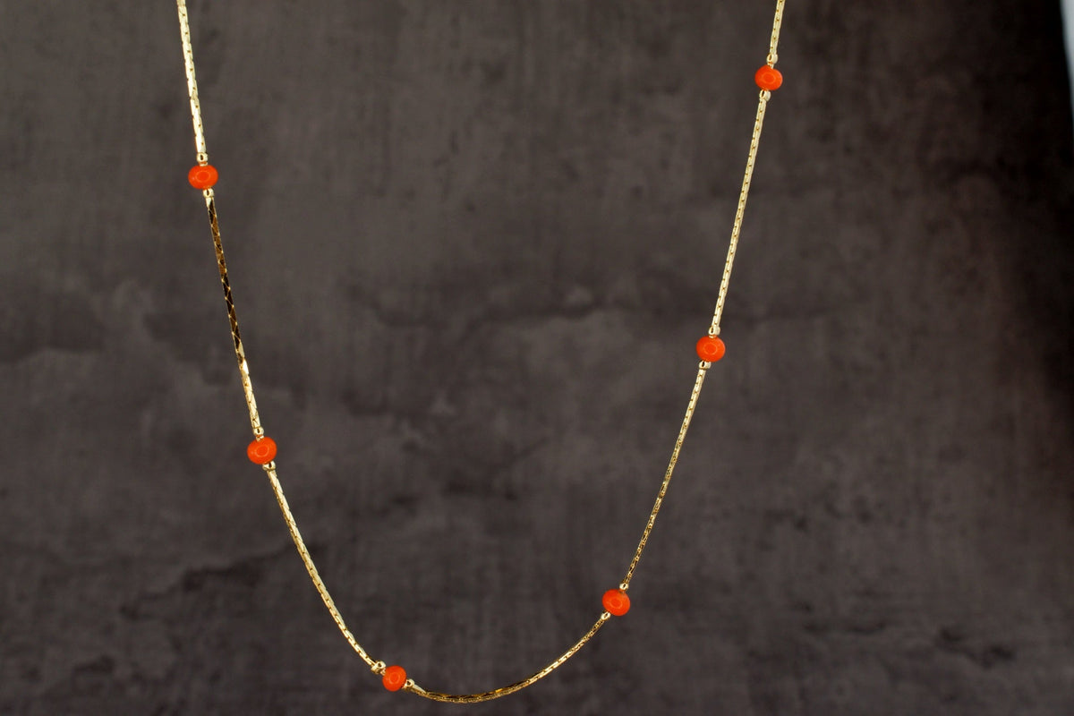 Long Vintage Necklace "Galaxy" made of den 70ern VIK-25