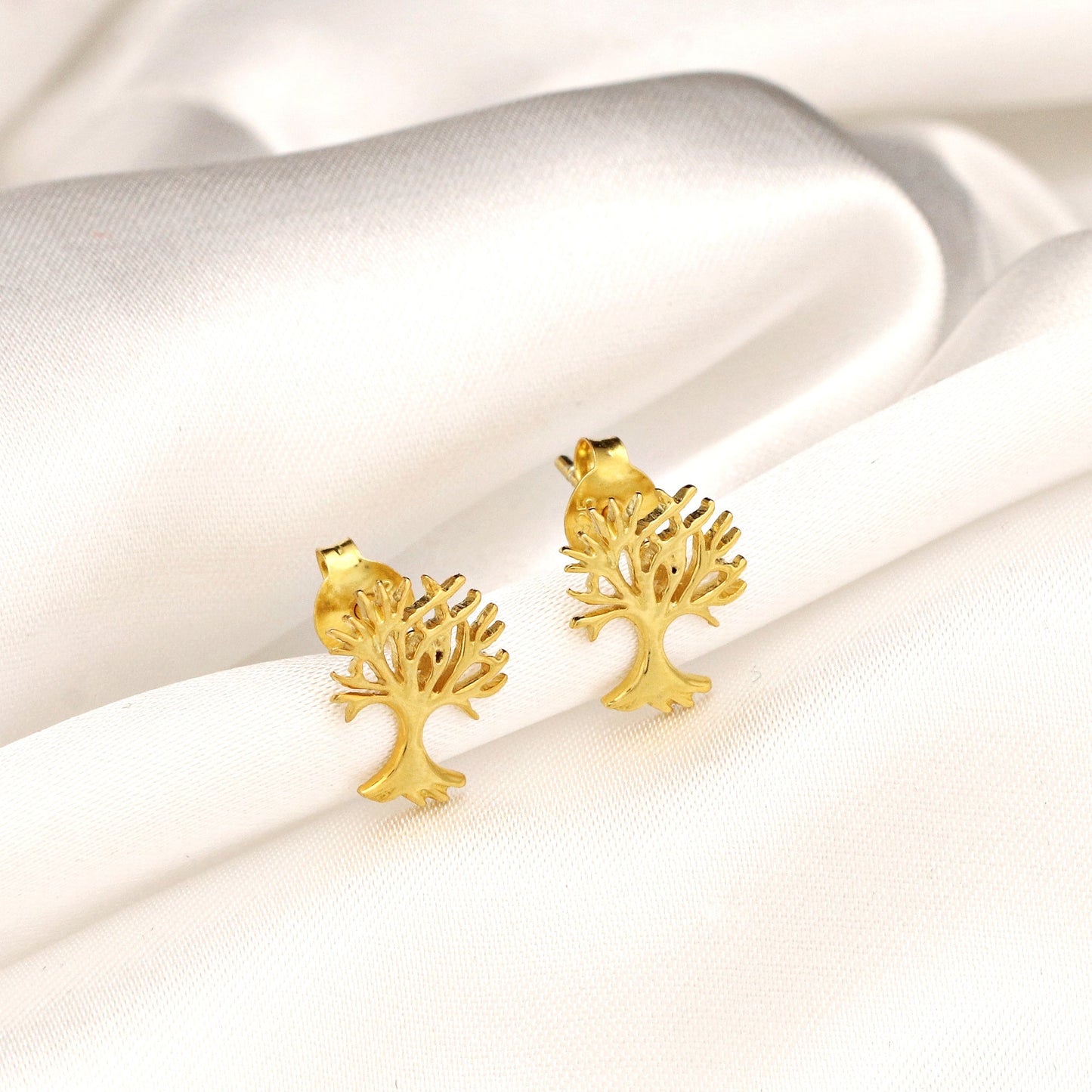 Lifebaum — 925 gold plated mini stud earrings — 109
