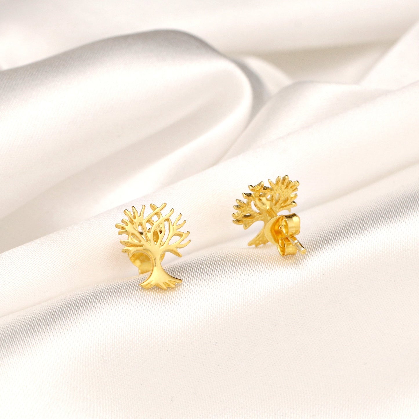 Lifebaum — 925 gold plated mini stud earrings — 109