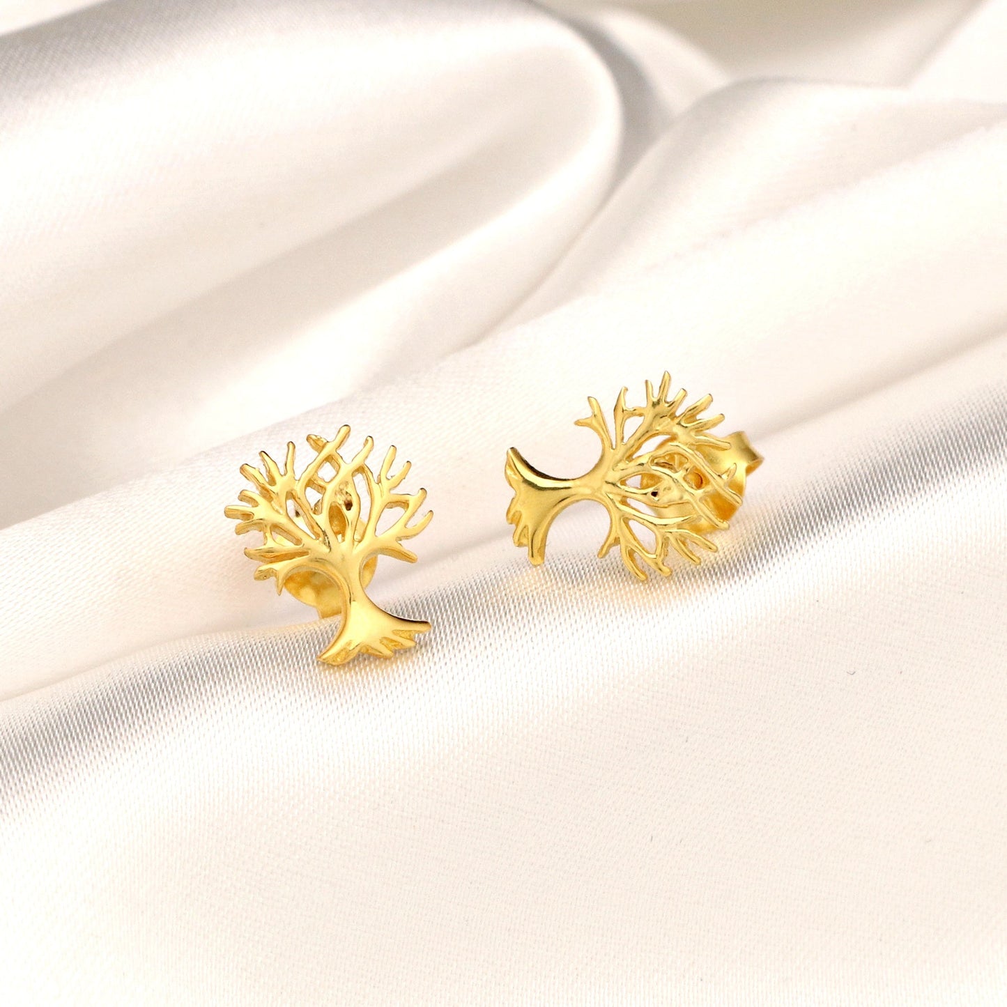 Lifebaum — 925 gold plated mini stud earrings — 109