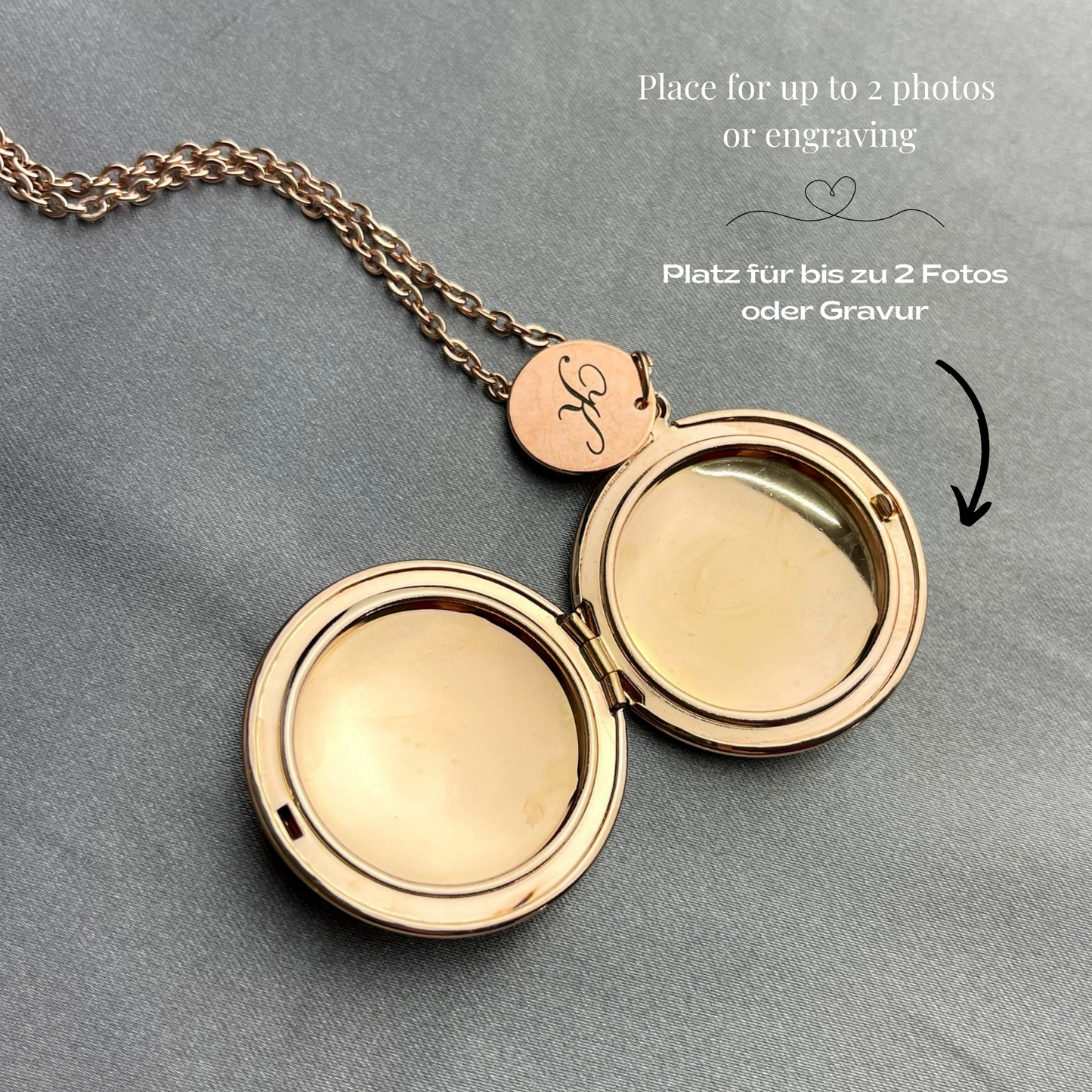 Personalized BIRTH FLOWER Photo Locket Necklace with Photo Service…
