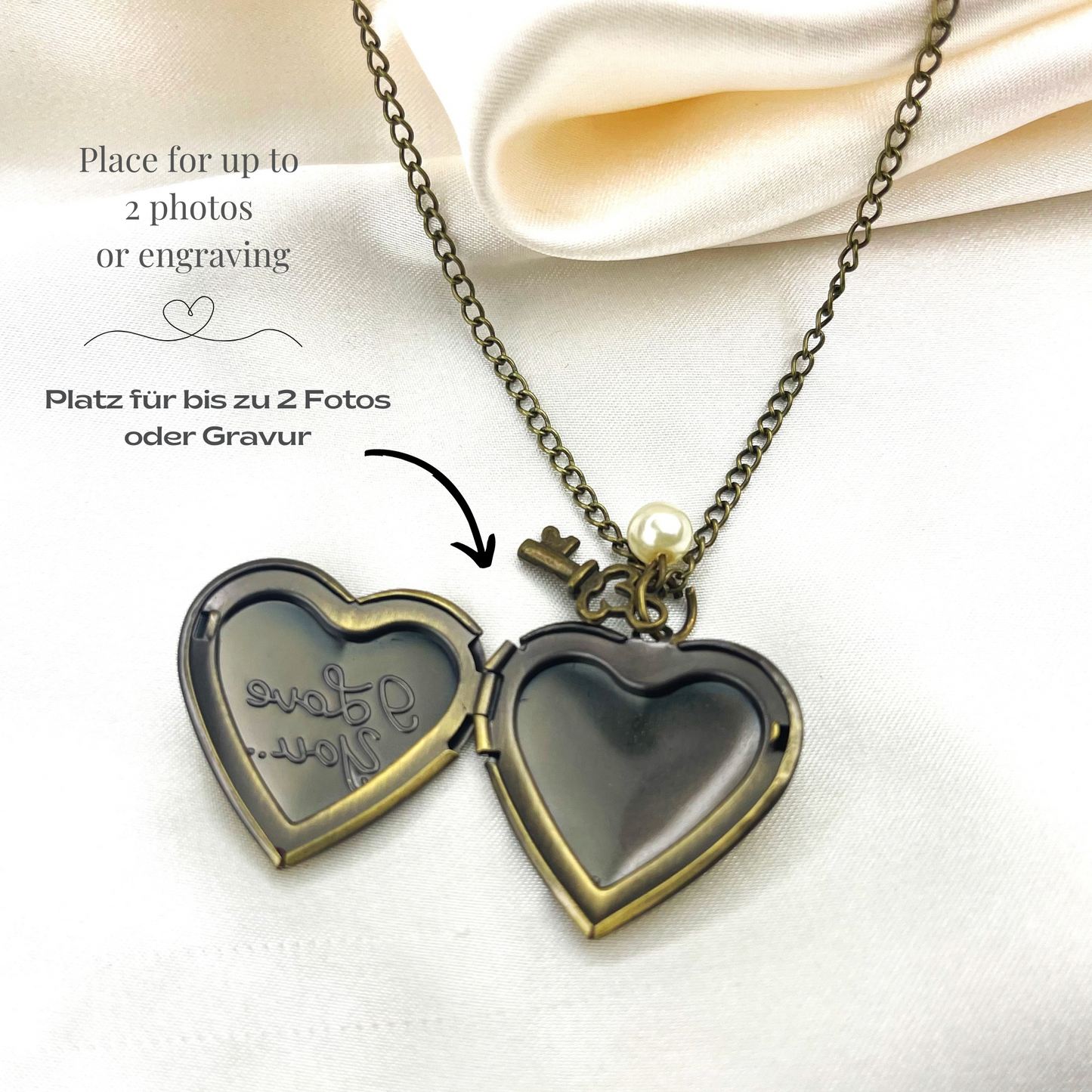 Custom Heart Fotomed Lacilities Key Pendant - Proper Image Customizable