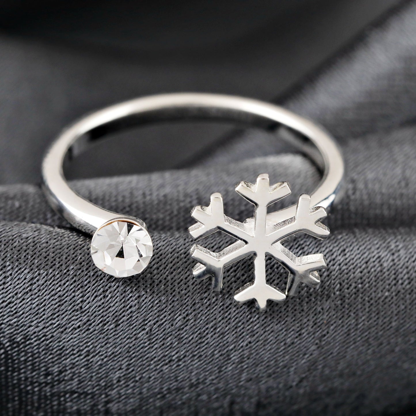 925 Sterling Silver Ring Snowflake