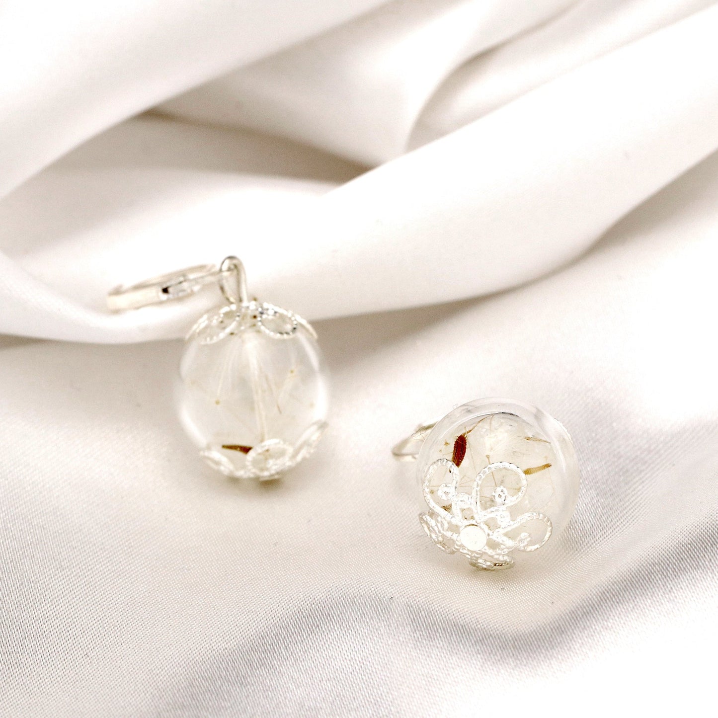 Dandelion Pust Floral Earrings - Elegant Ornament Earrings