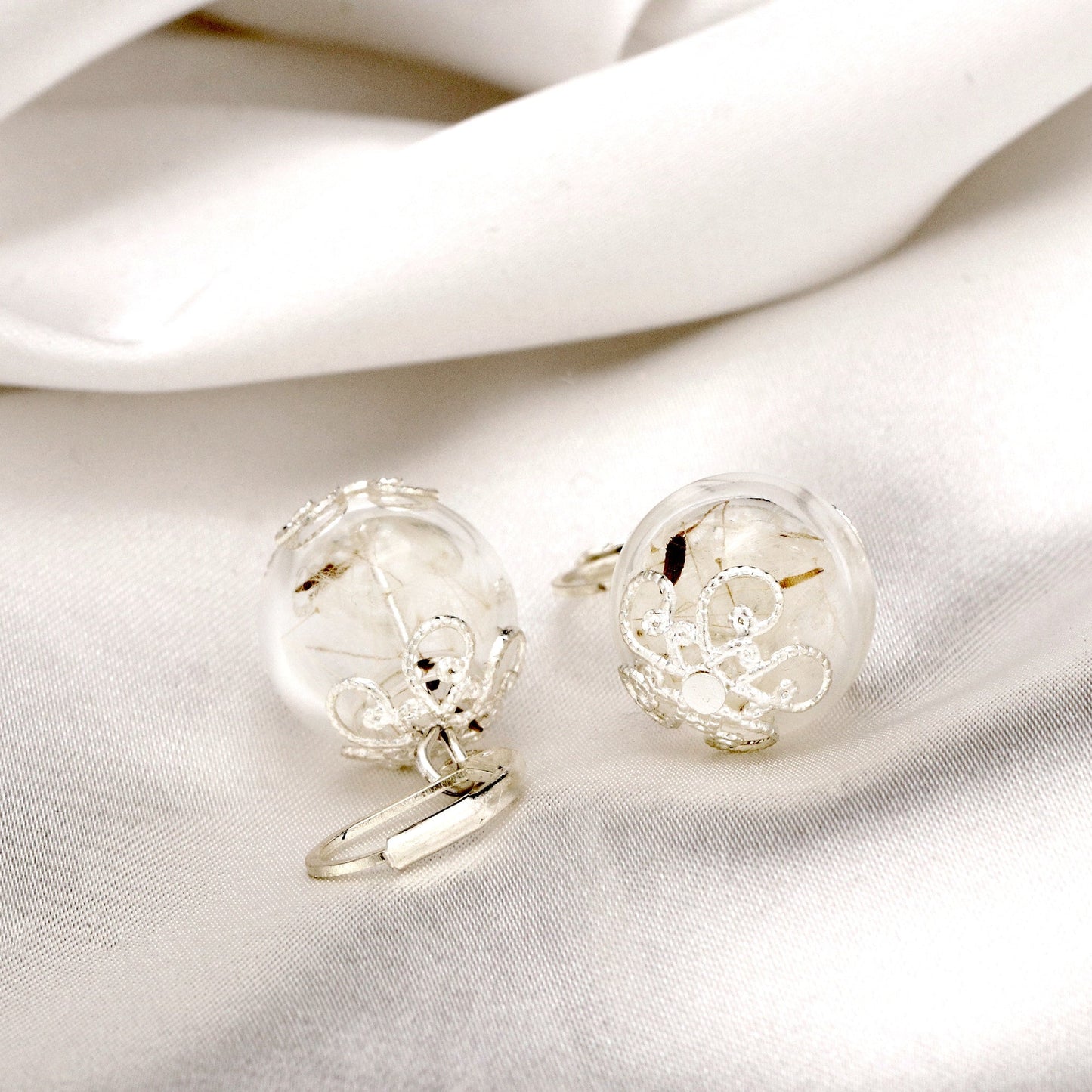 Dandelion Pust Floral Earrings - Elegant Ornament Earrings