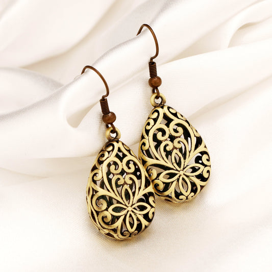 Marrakech — bronze earrings in vintage style