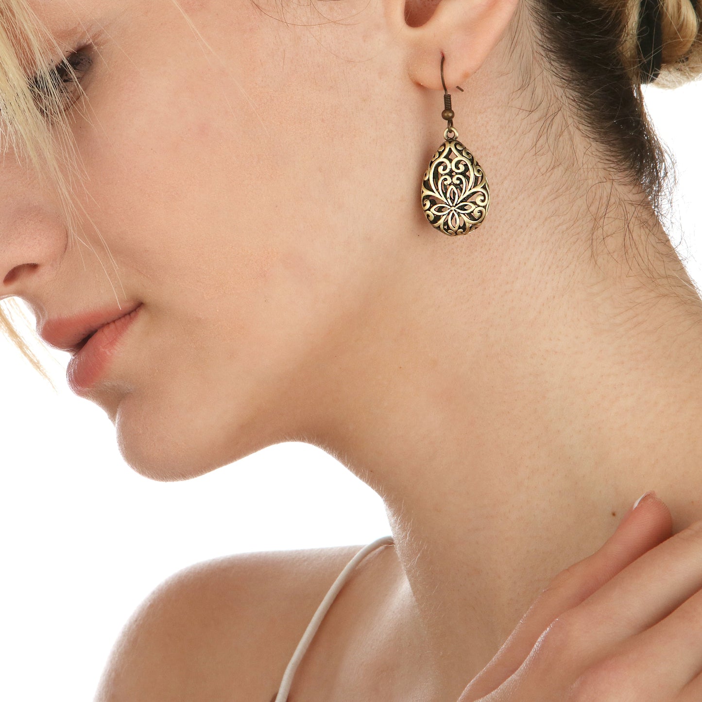 Marrakech — bronze earrings in vintage style