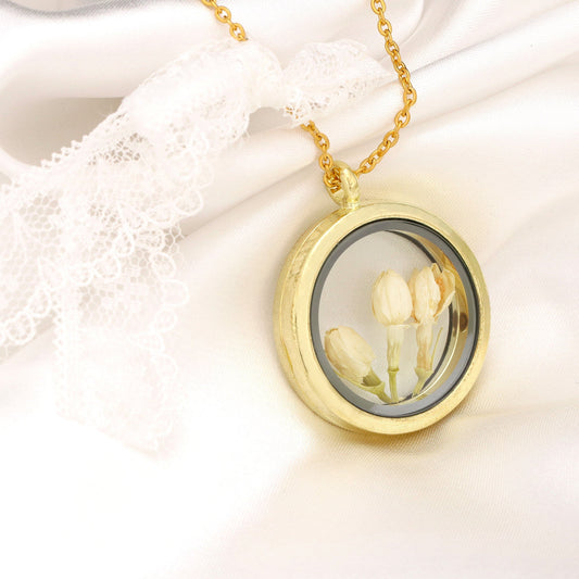 Genuine Yasmine Blossoms Locket Chain