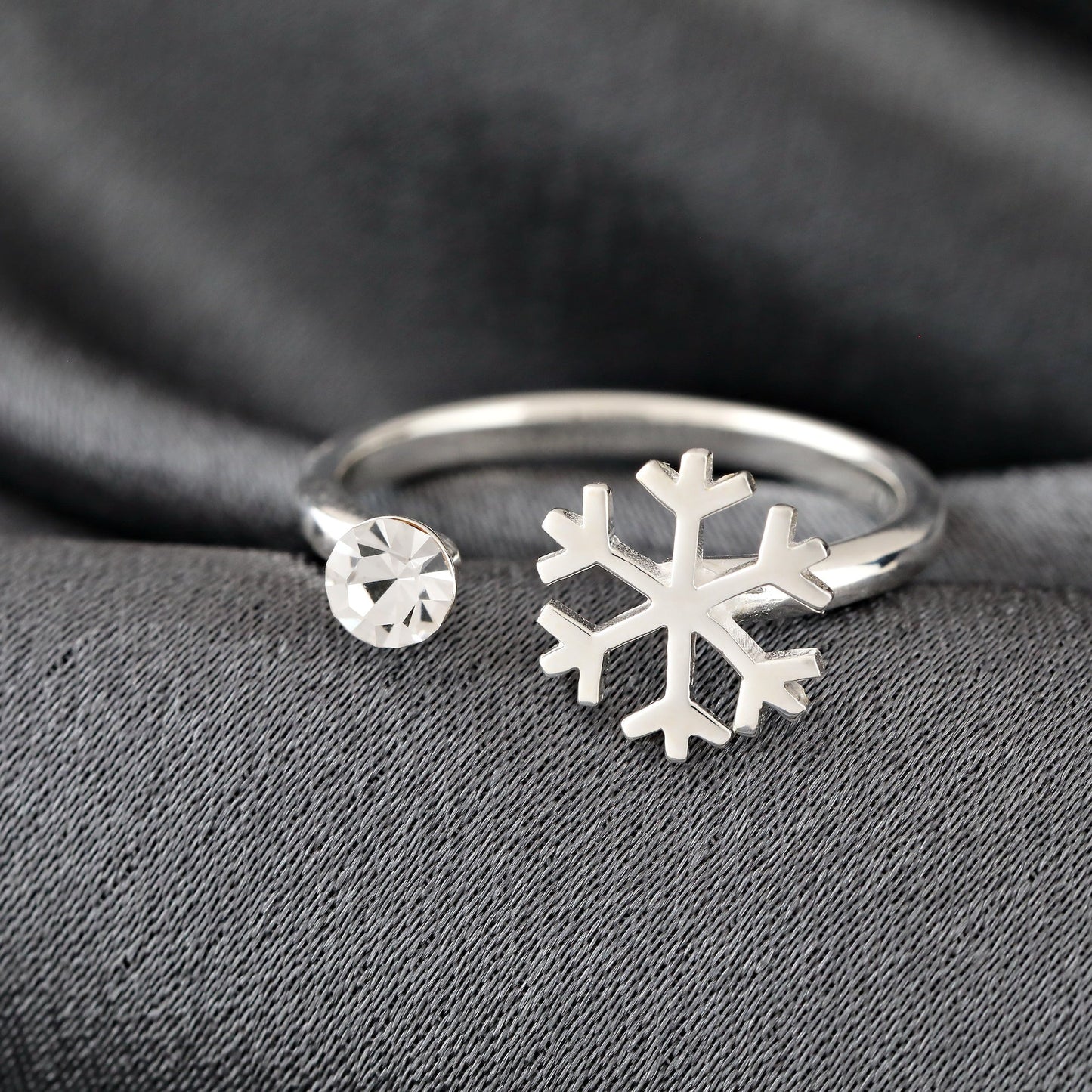 925 Sterling Silver Ring Snowflake