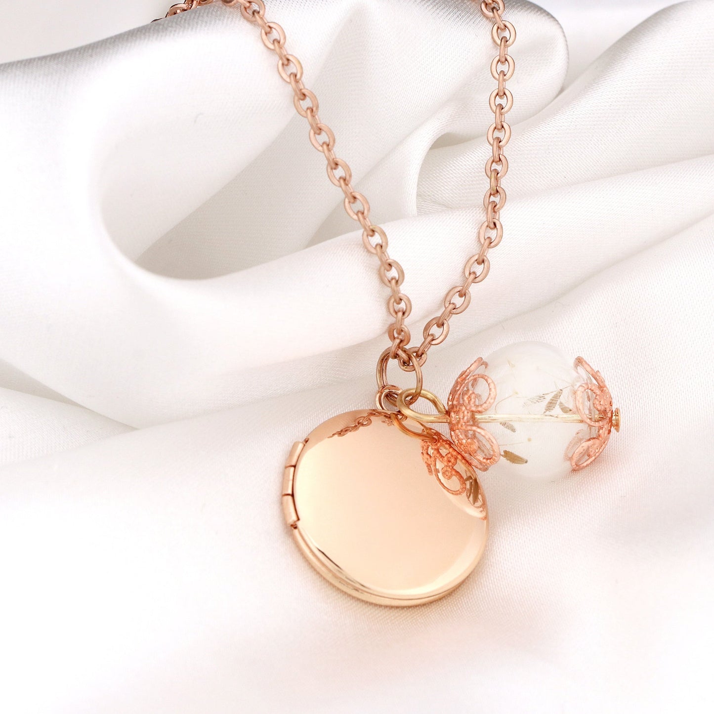 Rosegold Gold Plated Photo Dailly Chain with Pustflumen…