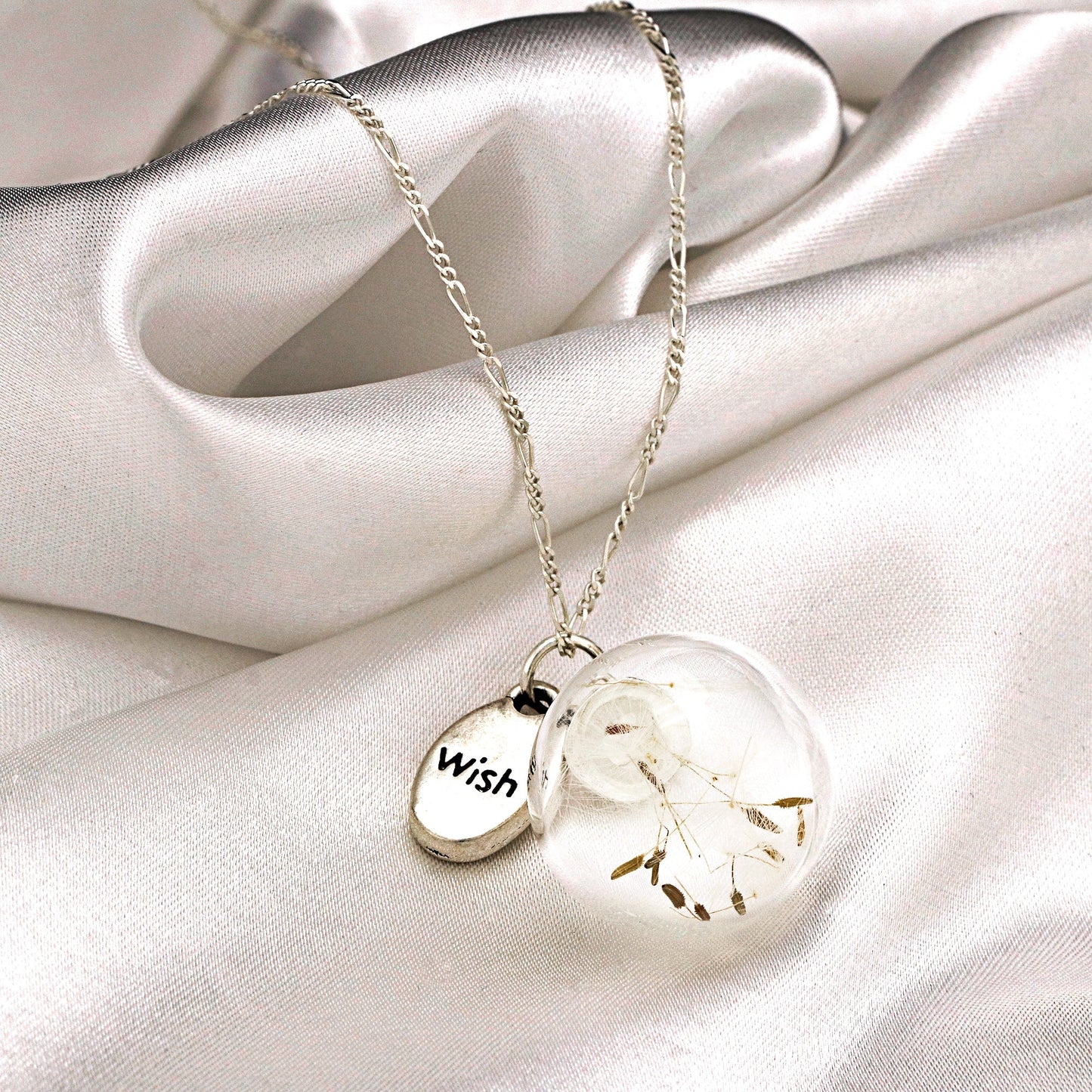 Pustflumen Chain 925 Sterling Silver Wish wish you what terrarium…