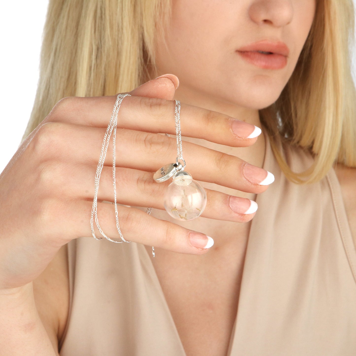 Pustflumen Chain 925 Sterling Silver Wish wish you what terrarium…