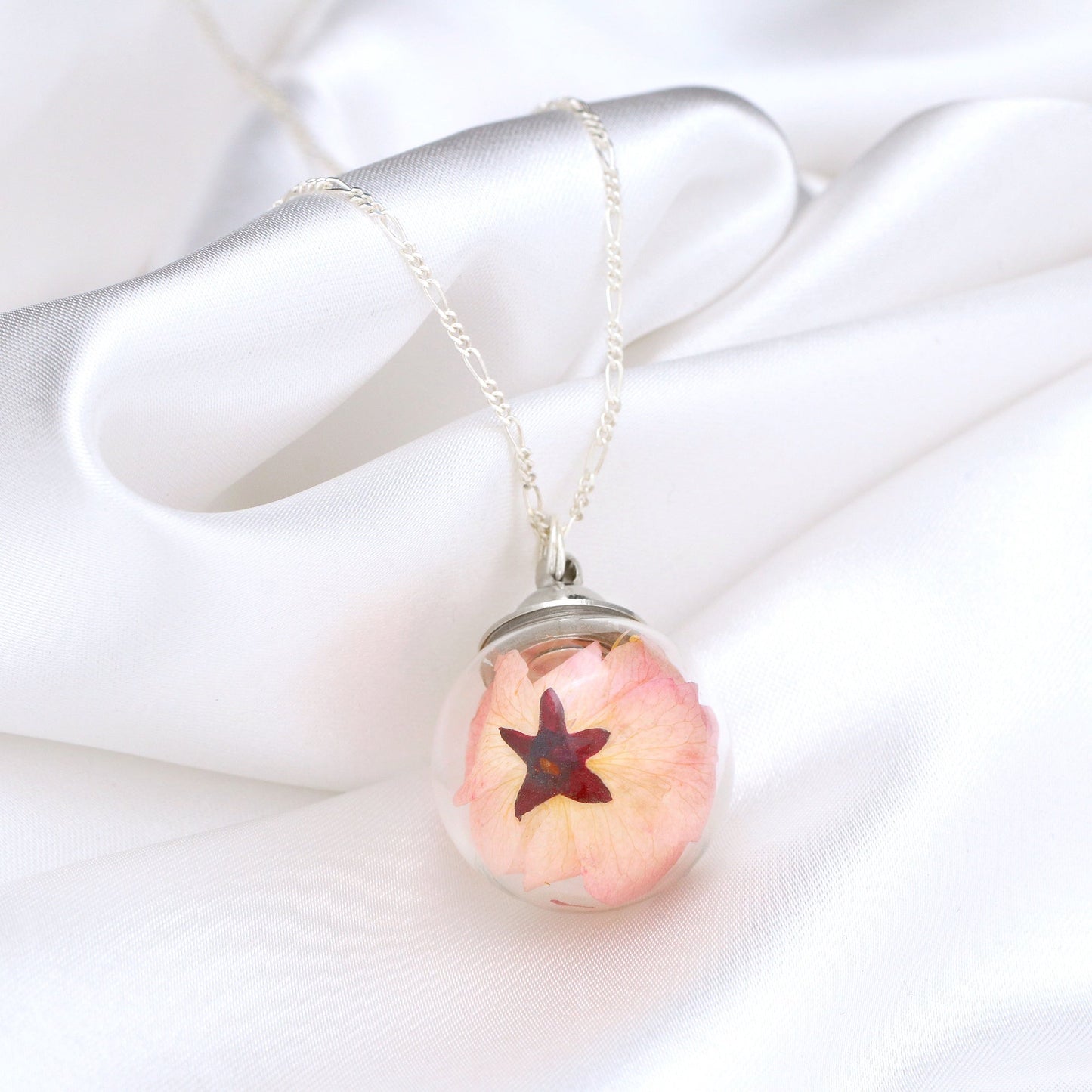 Real Cherry Blossom — 925 Sterling Silver Chain