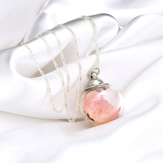 Real Cherry Blossom — 925 Sterling Silver Chain