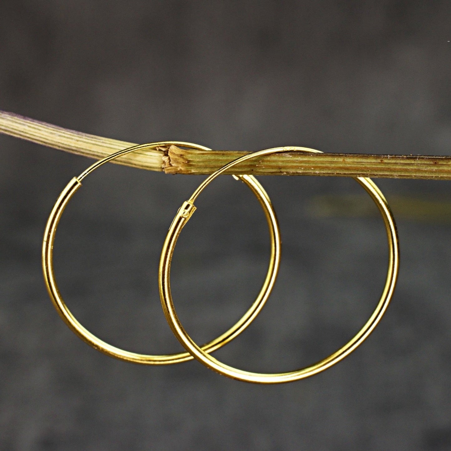 925 Sterling Gold Plated Creoles