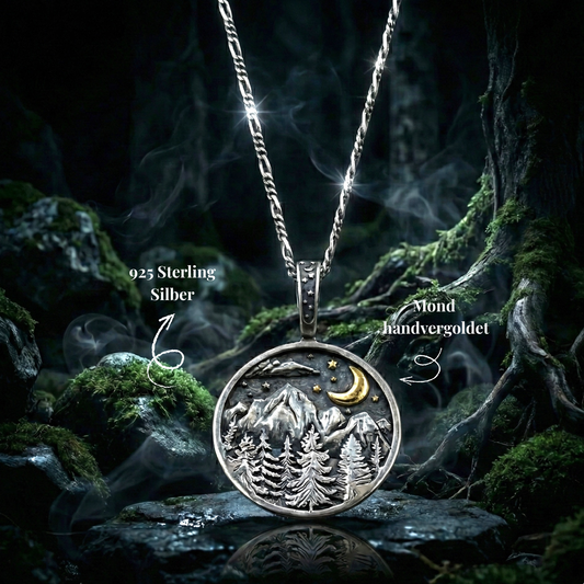 Mysterious Mountains — 925 Sterling Silver Necklace…