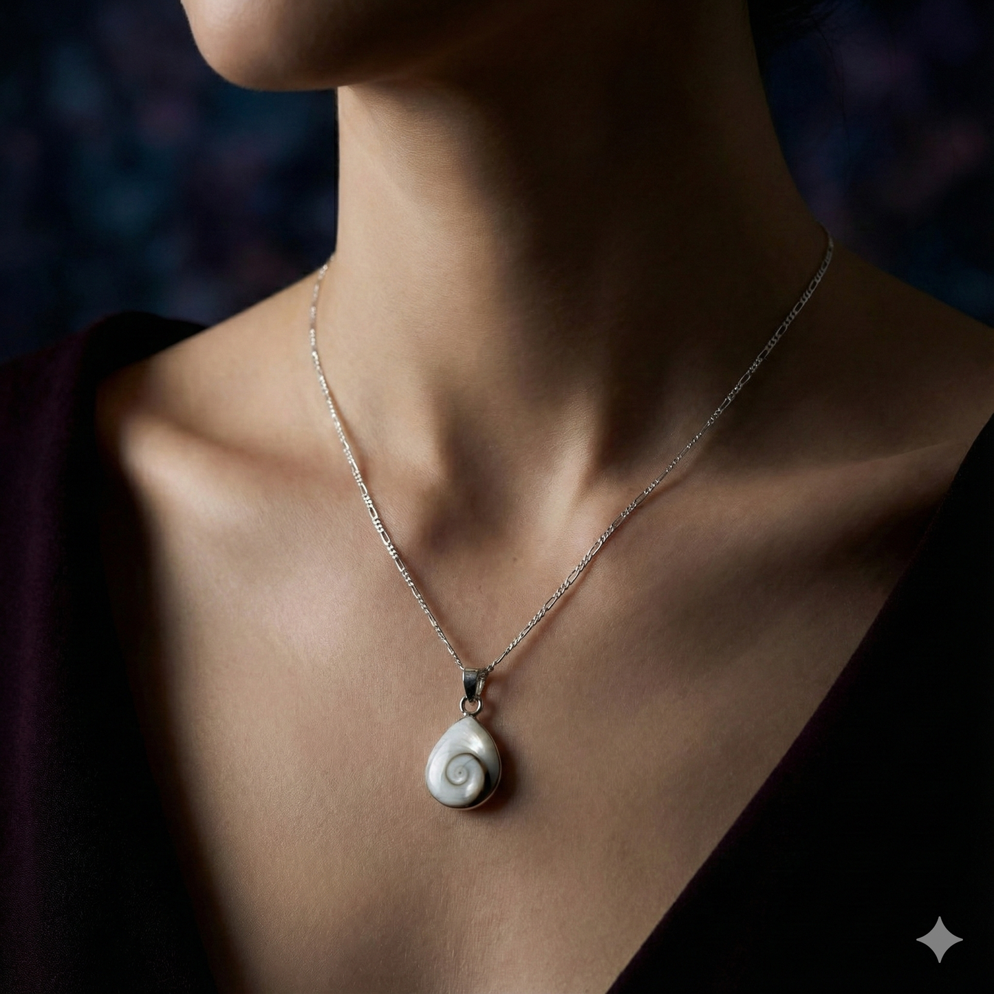 Shiva Eye Necklace 925 Sterling Silver | 50 cm | 1.5 cm Pendant |…
