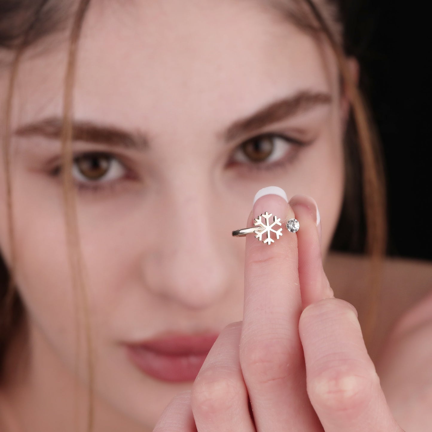 925 Sterling Silver Ring Snowflake