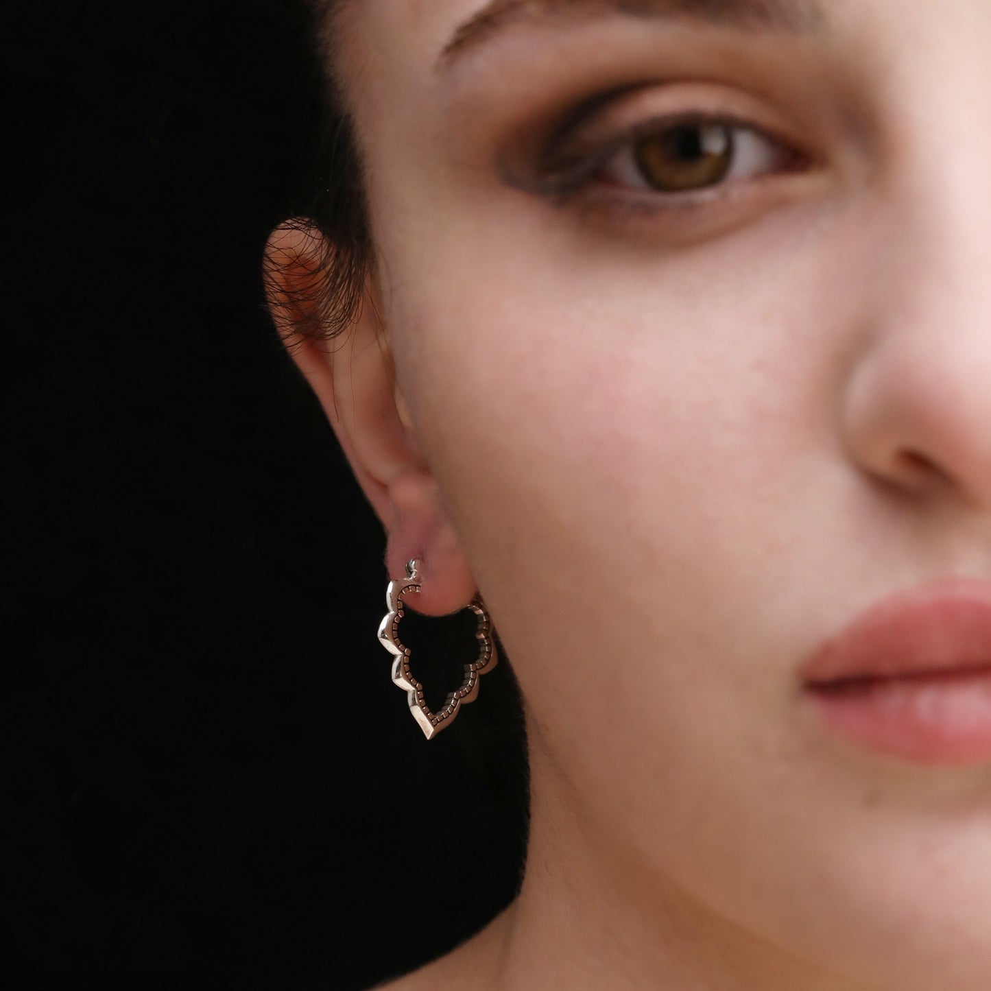 Drop Aura Ornament Earrings - 925 Sterling Silver Oriental Fairytale…