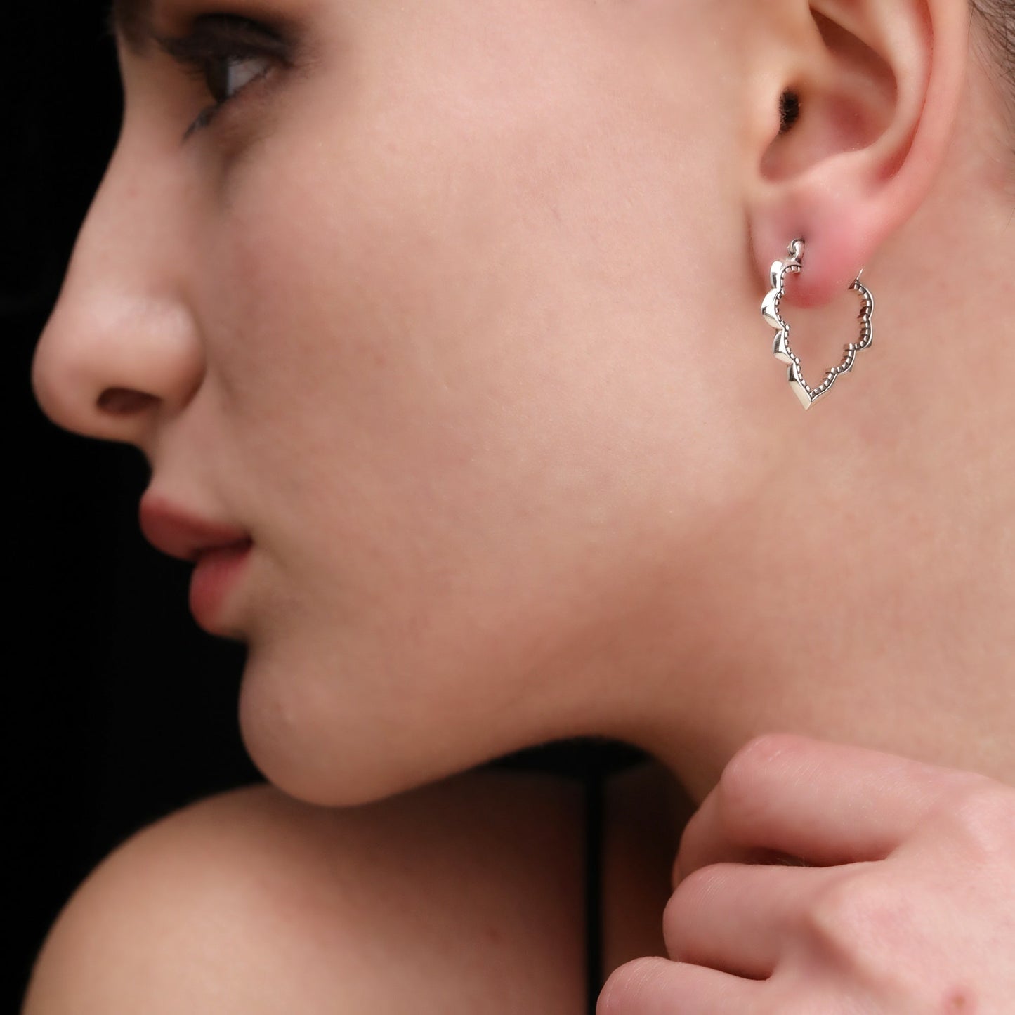 Drop Aura Ornament Earrings - 925 Sterling Silver Oriental Fairytale…