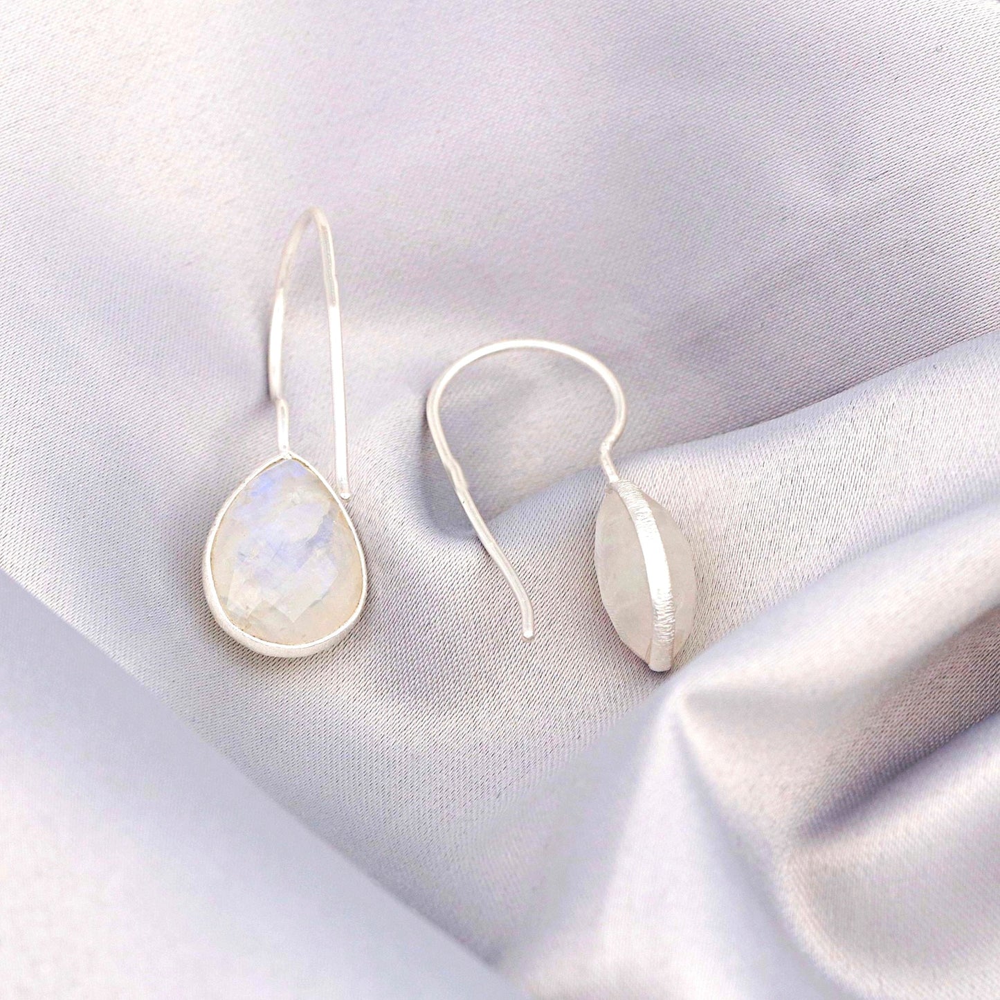 925 Sterling Silver Moonstone Earrings