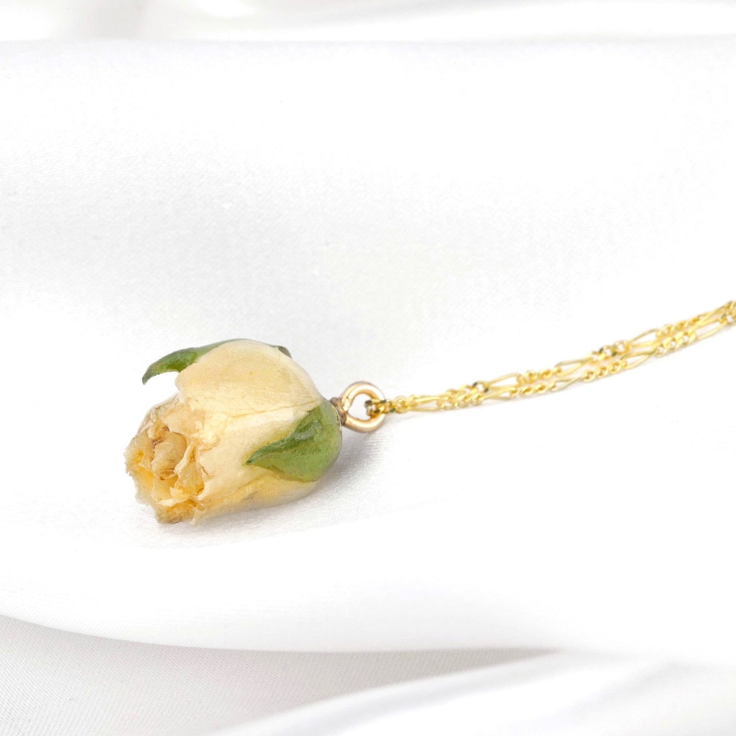 real rose — 925 sterling gilded chain