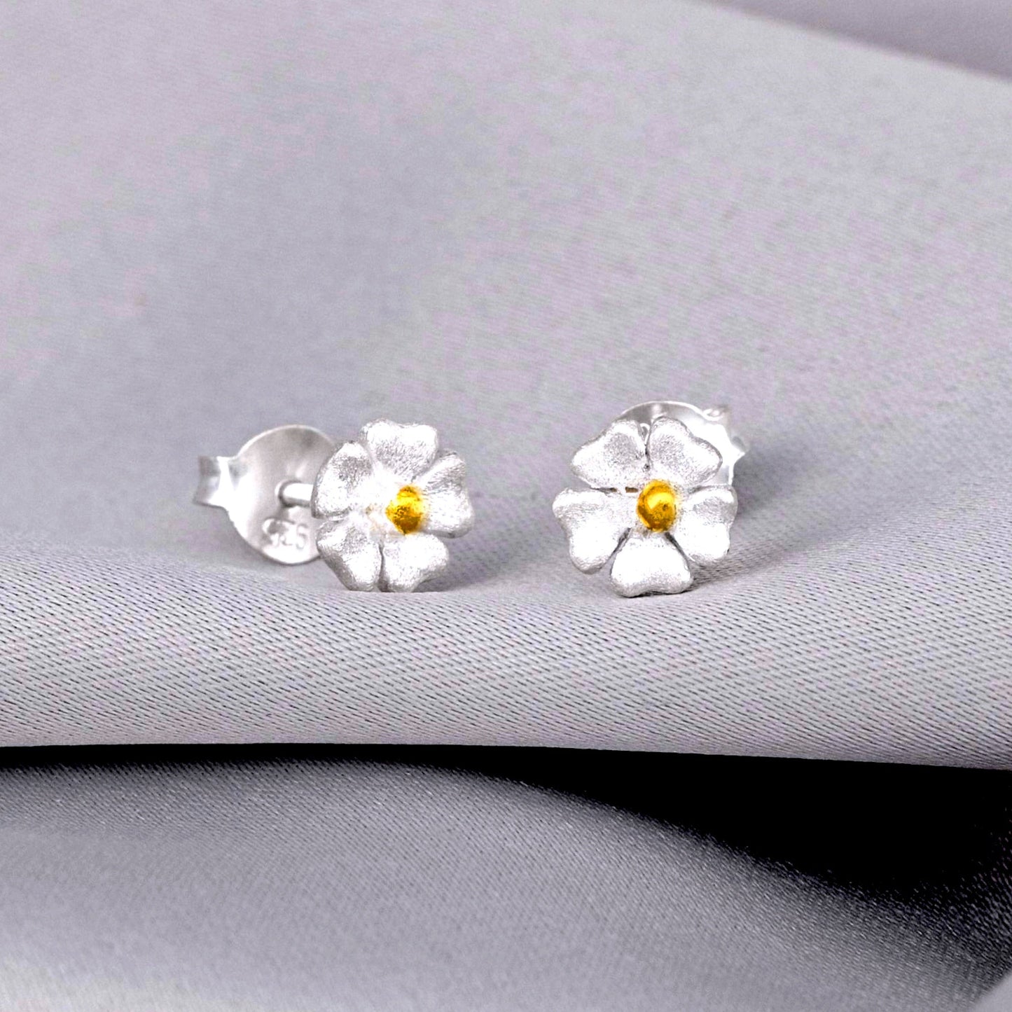 Buttercup Mini Stud Earrings - 925 Sterling Silver