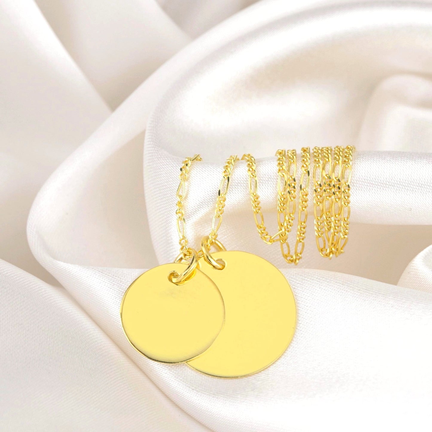 925 sterling gilded engraving chain - customizable