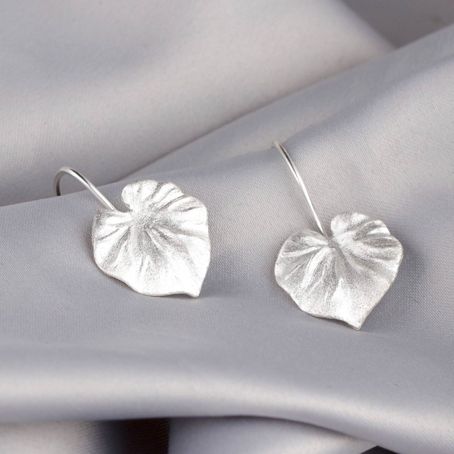 Tropical Plants Earrings - 925 Sterling Silver Monstera Leaf…