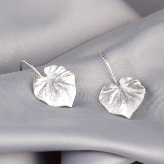 Tropical Plants Earrings - 925 Sterling Silver Monstera Leaf…
