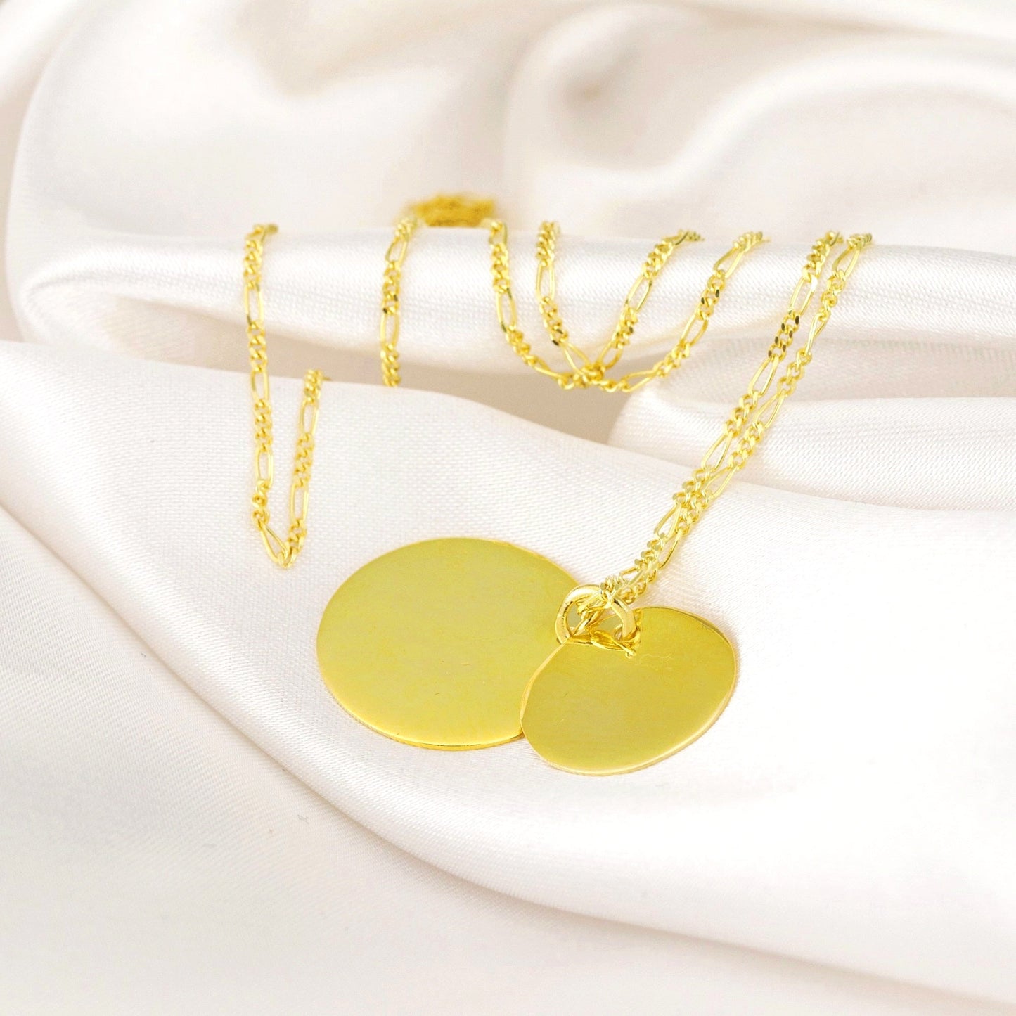 925 sterling gilded engraving chain - customizable
