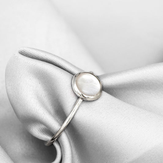 Pearl Ring - 925 Sterling Silver Elegant Maritime Jewelry