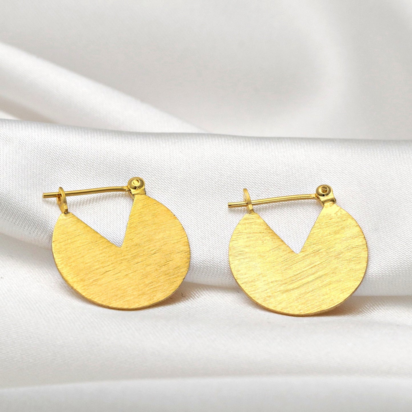 925 Sterling Gold Plated Earrings Moonlight
