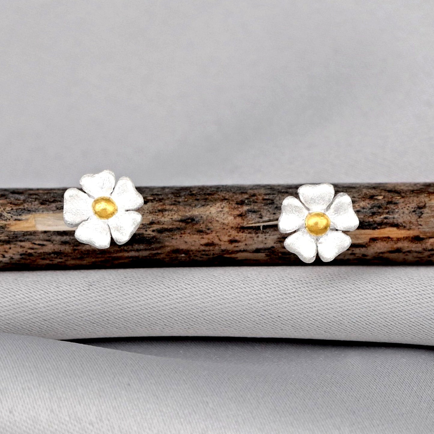Buttercup Mini Stud Earrings - 925 Sterling Silver