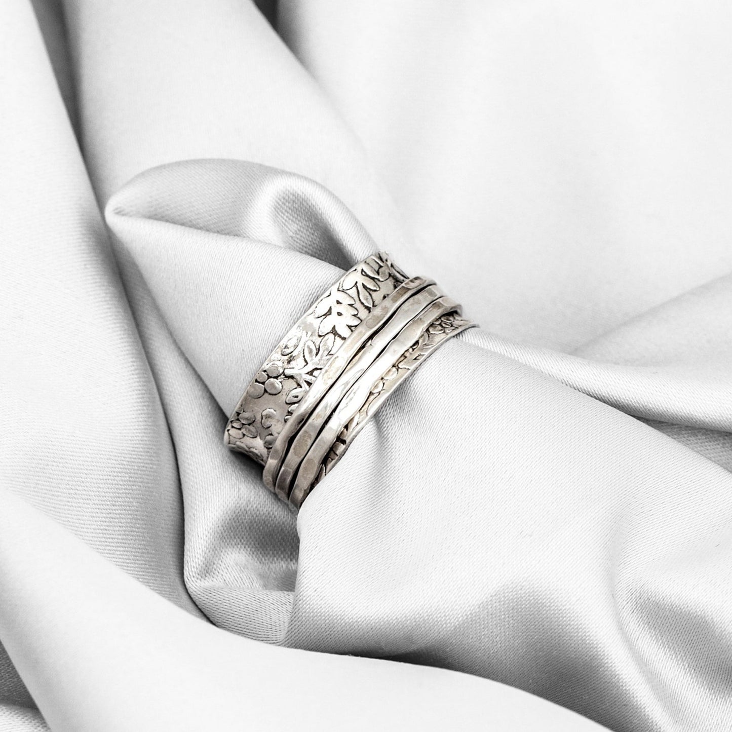 925 Sterling Silver Spinner / Meditation Ring