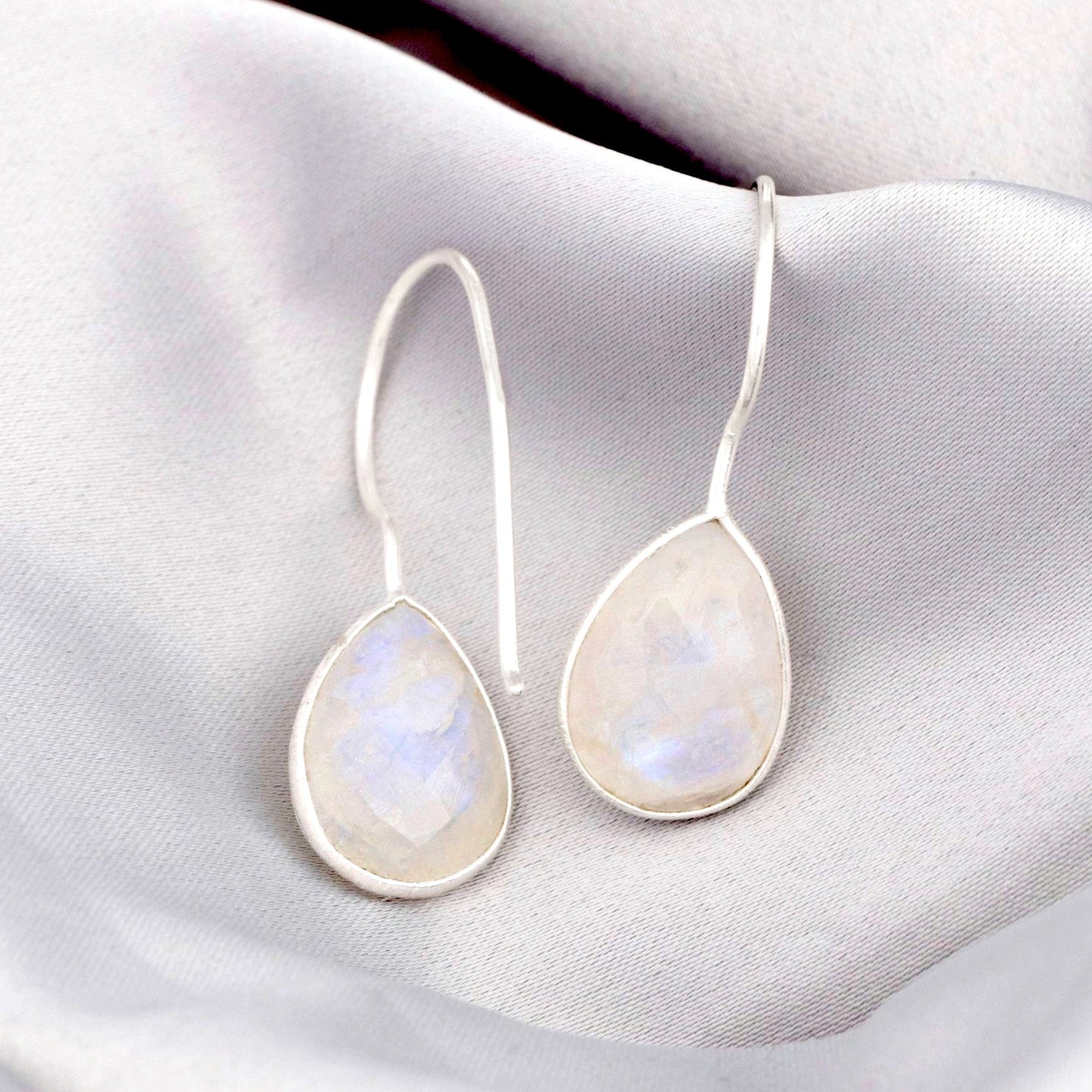 925 Sterling Silver Moonstone Earrings