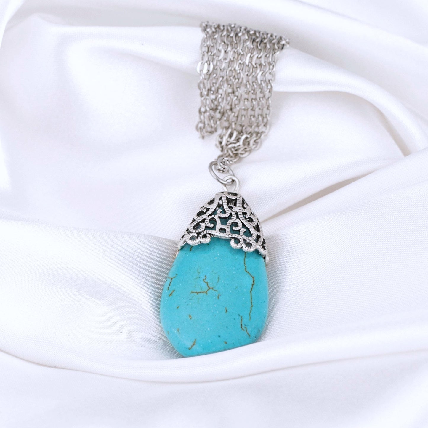 Turquoise Howlite Chain with Ornaments