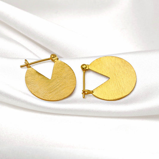 925 Sterling Gold Plated Earrings Moonlight