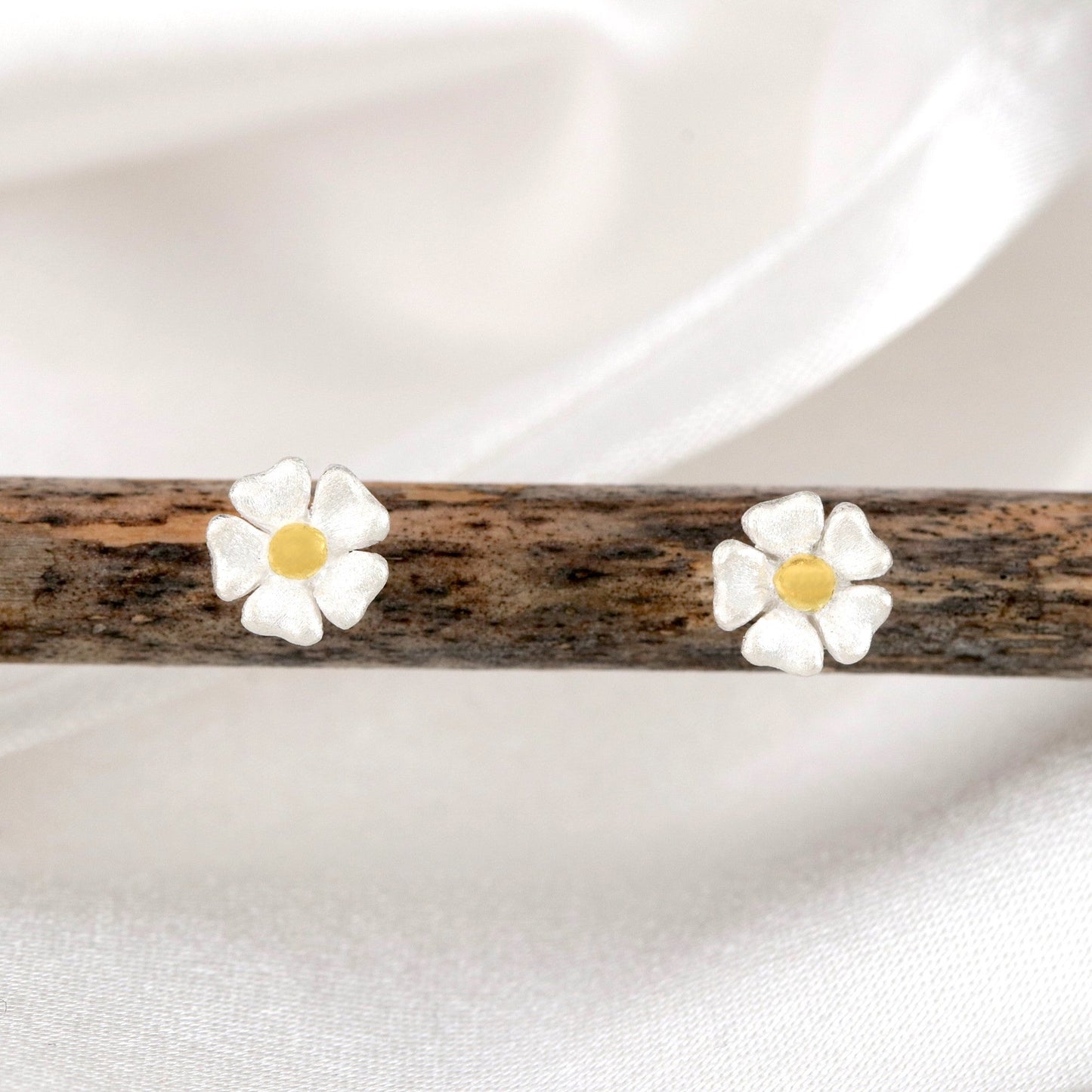 Buttercup Mini Stud Earrings - 925 Sterling Silver