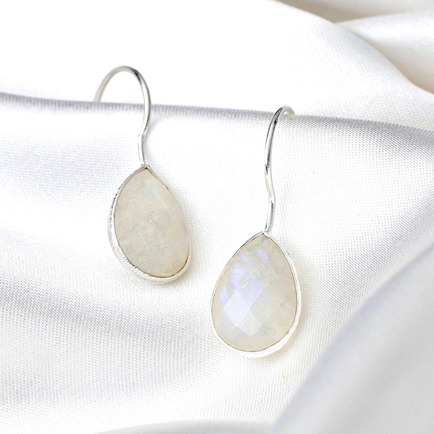 925 Sterling Silver Moonstone Earrings