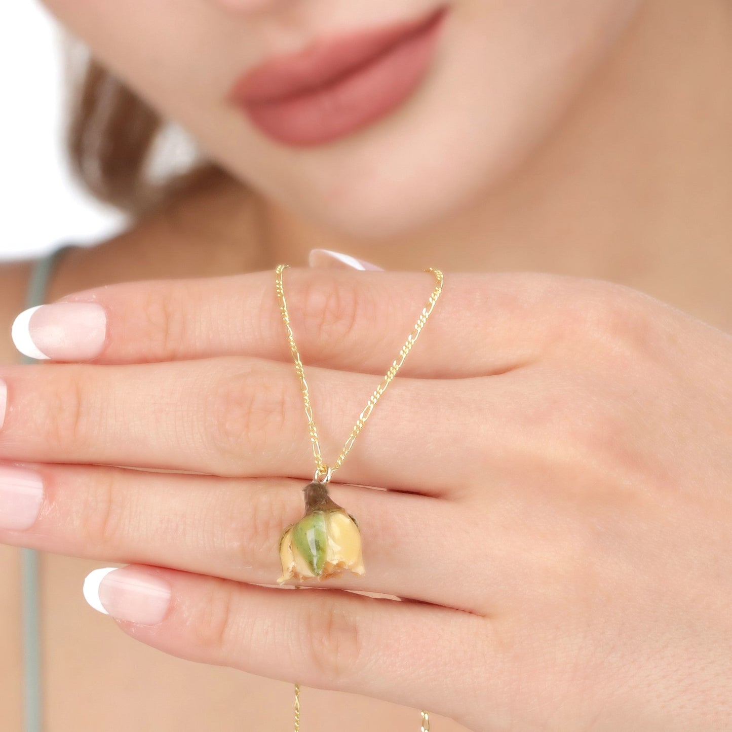 925 Real Saffle Rose Sterling Silver Chain