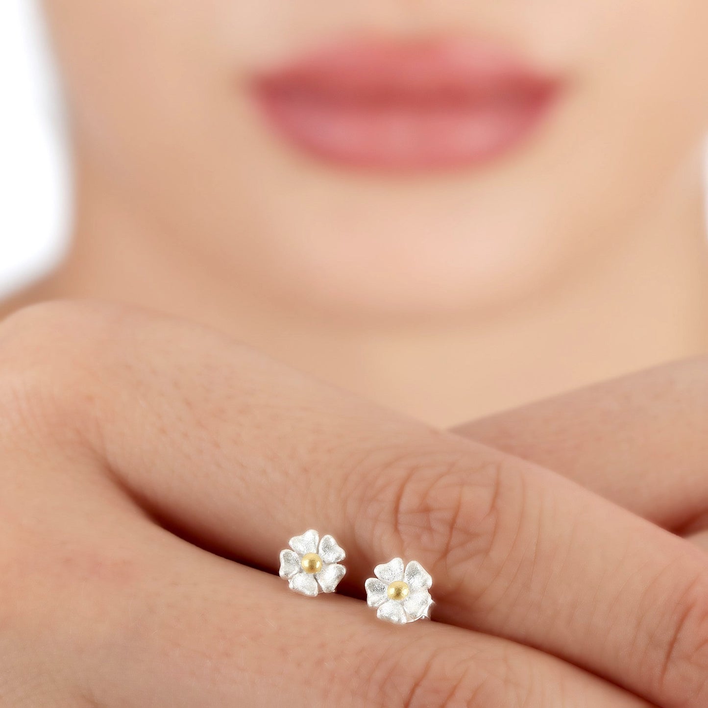 Buttercup Mini Stud Earrings - 925 Sterling Silver