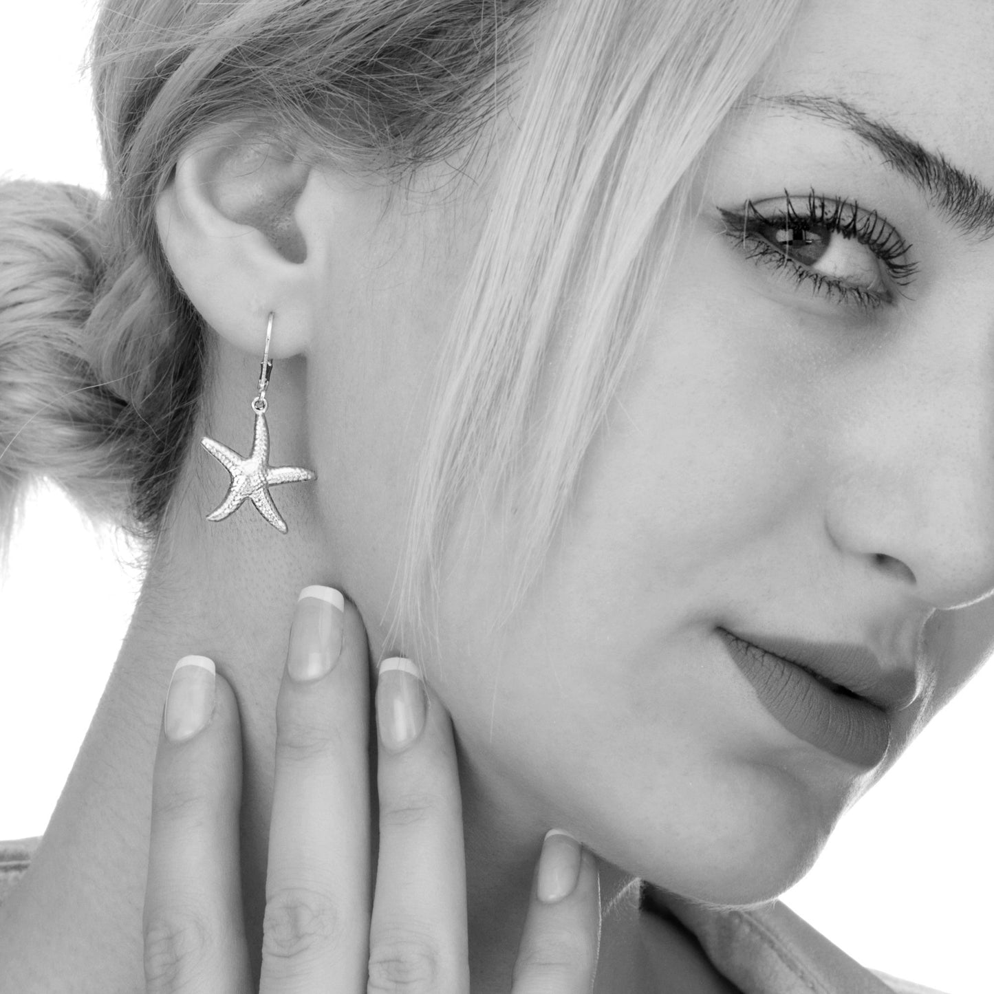 Starfish Earrings Silver