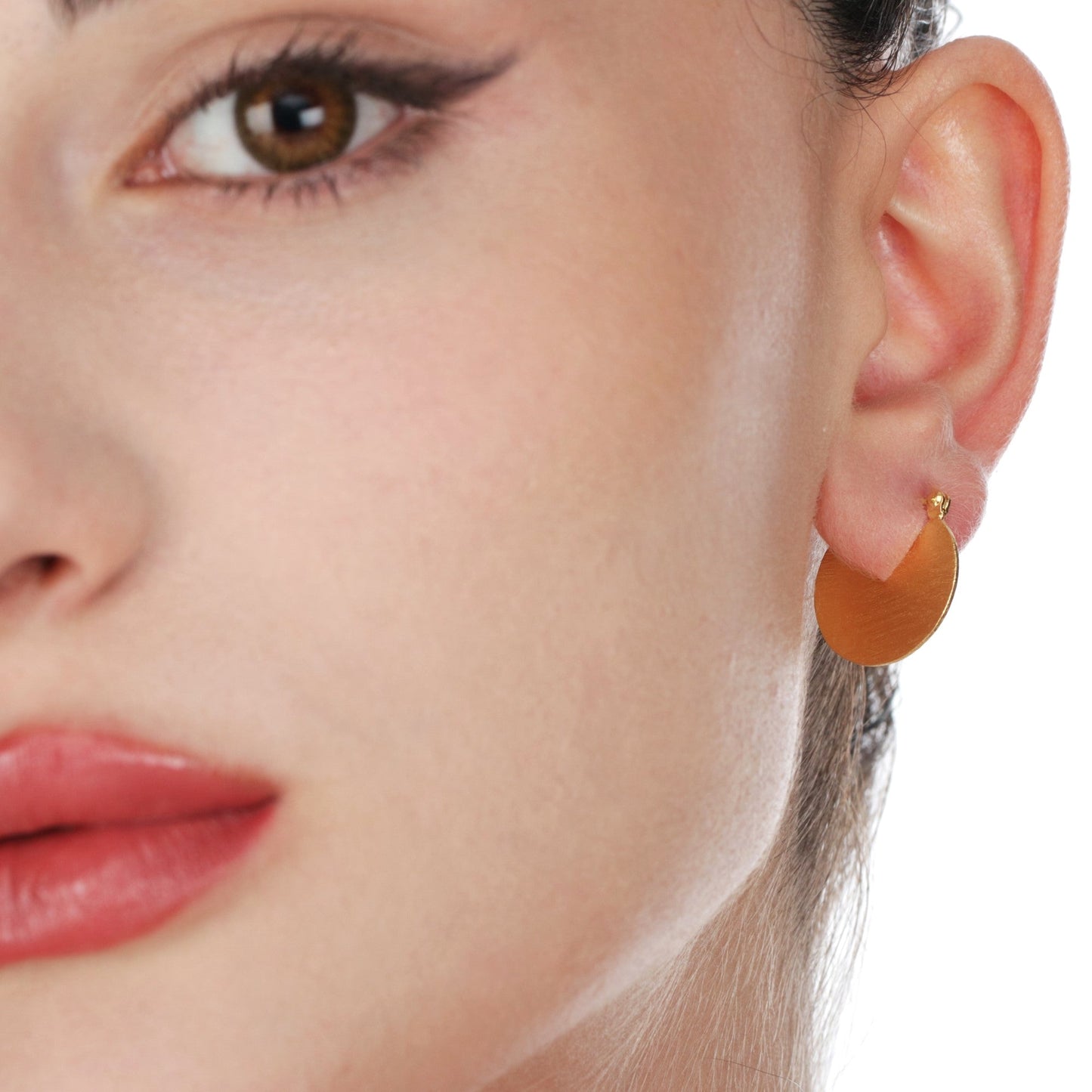 925 Sterling Gold Plated Earrings Moonlight