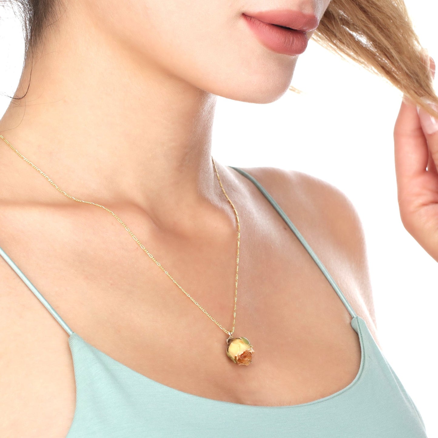 925 Real Saffle Rose Sterling Silver Chain